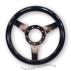 Covico All Stainless 9-bolt Wheel13" diameter, Standard dish, Black Molded Rubber GripNot available at this time