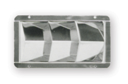Stainless Louvered Vent, 3 slot