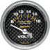 Auto Meter Pro Comp Carbon Fiber2 1/16" Voltmeter 8-18 volts