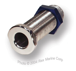 Stainless Water Dump-16AN connection, 4" thread length