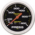 Auto Meter Pro Comp Liquid Filled2 5/8" Pressure 600 PSI