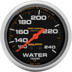 Auto Meter Pro Comp Liquid Filled2 5/8" Water Temperature 240 F 12 ft