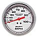 Auto Meter Pro-Comp Marine Ultra Lite Chrome100 MPH Pressure Speedometer 3 3/8Free Freight in U.S.
