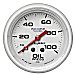 Autometer Pro Comp Marine White 2 5/8"Oil Pressure 100 PSI mechanicalFree Freight in U.S.