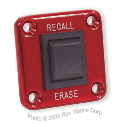 Recall Switch Panel, Red Perma-Coated Aluminum