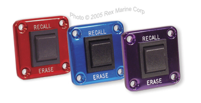 Recall Switch Panel, Teal Perma-Coated Aluminum