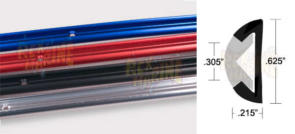 Aluminum Rub Rail .625 wide, Clear Anodized12 foot lengthIn stock:  Automotive Performance Products, Boat & Marine Parts & Hardware